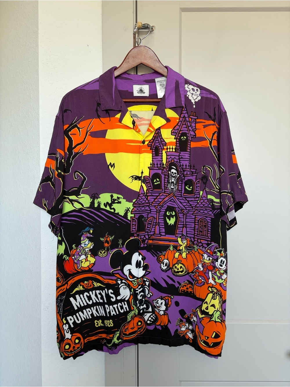 DISNEY MICKEY MOUSE & FRIENDS HALLOWEEN SHORT SLEEVE T-SHIRT MUTLI MEN’S XL